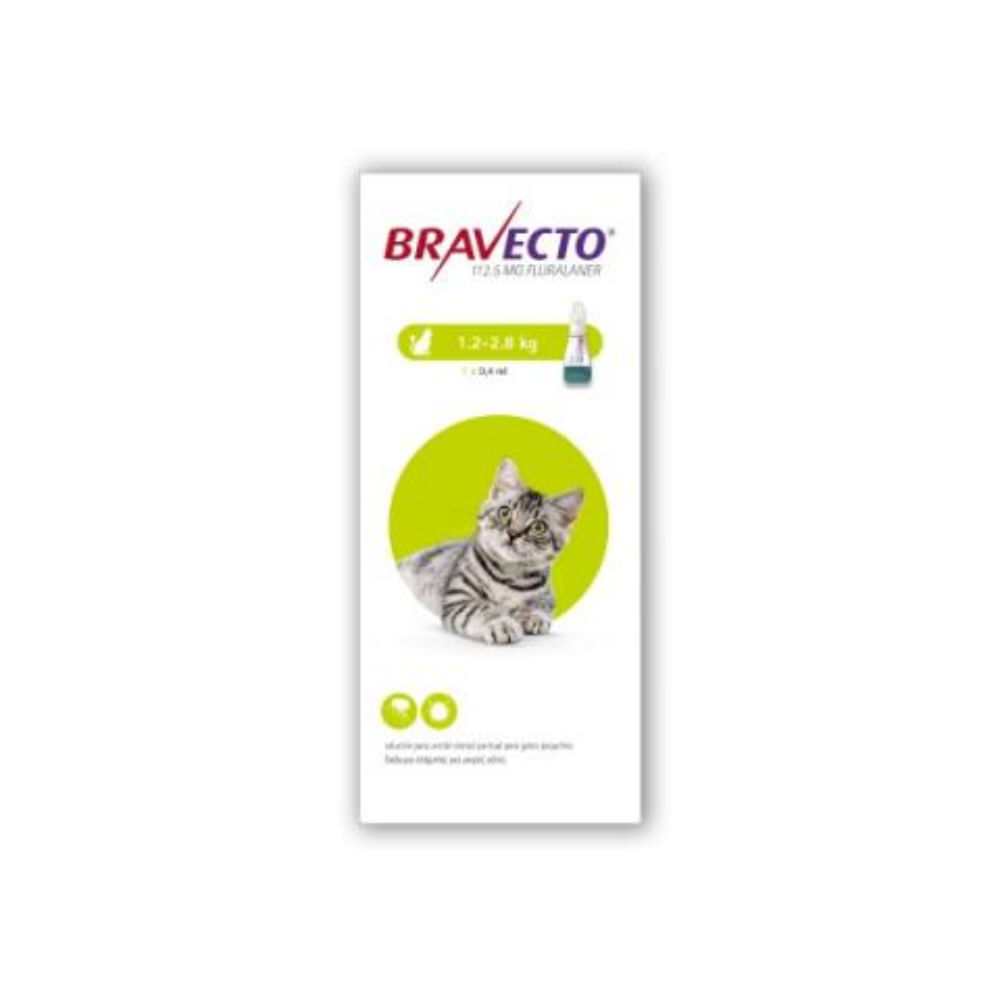Bravecto Gatos 1,2-2,8 Kg - Veterinaria